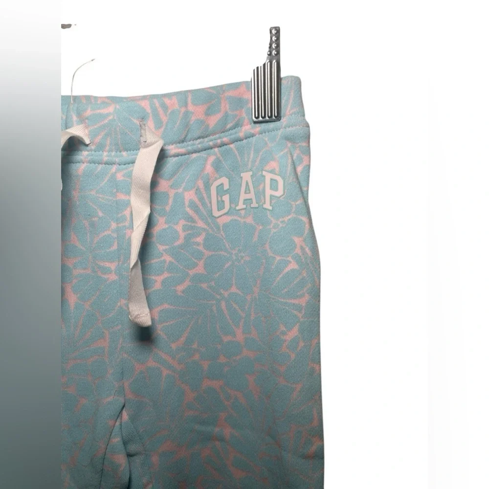Baby Gap New Floral Pink Blue Joggers Size 12-18 Months